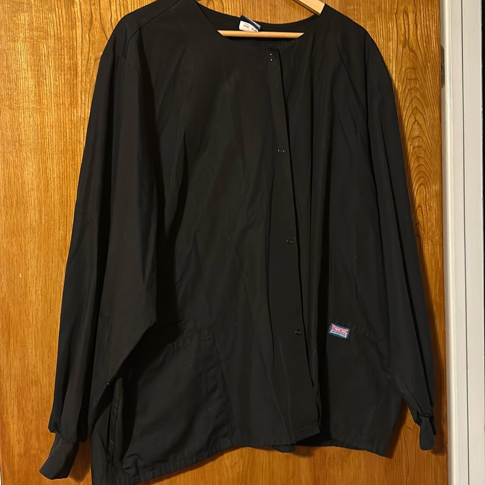 Cherokee Workwear Black Scrub Jacket